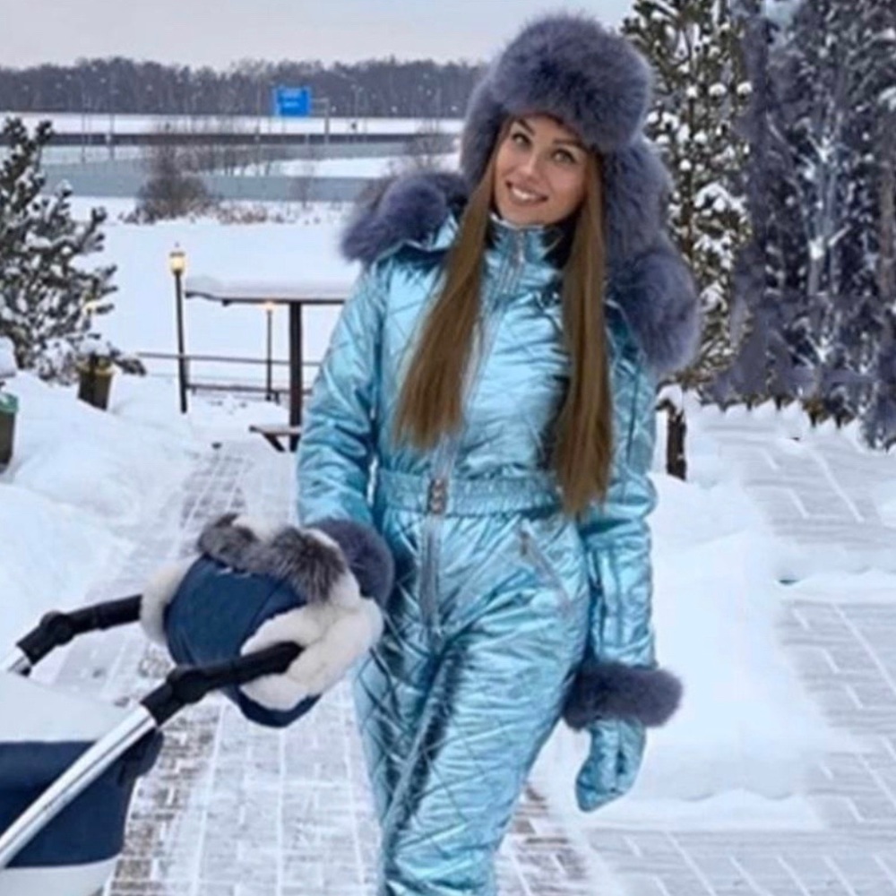 One piece ski suit